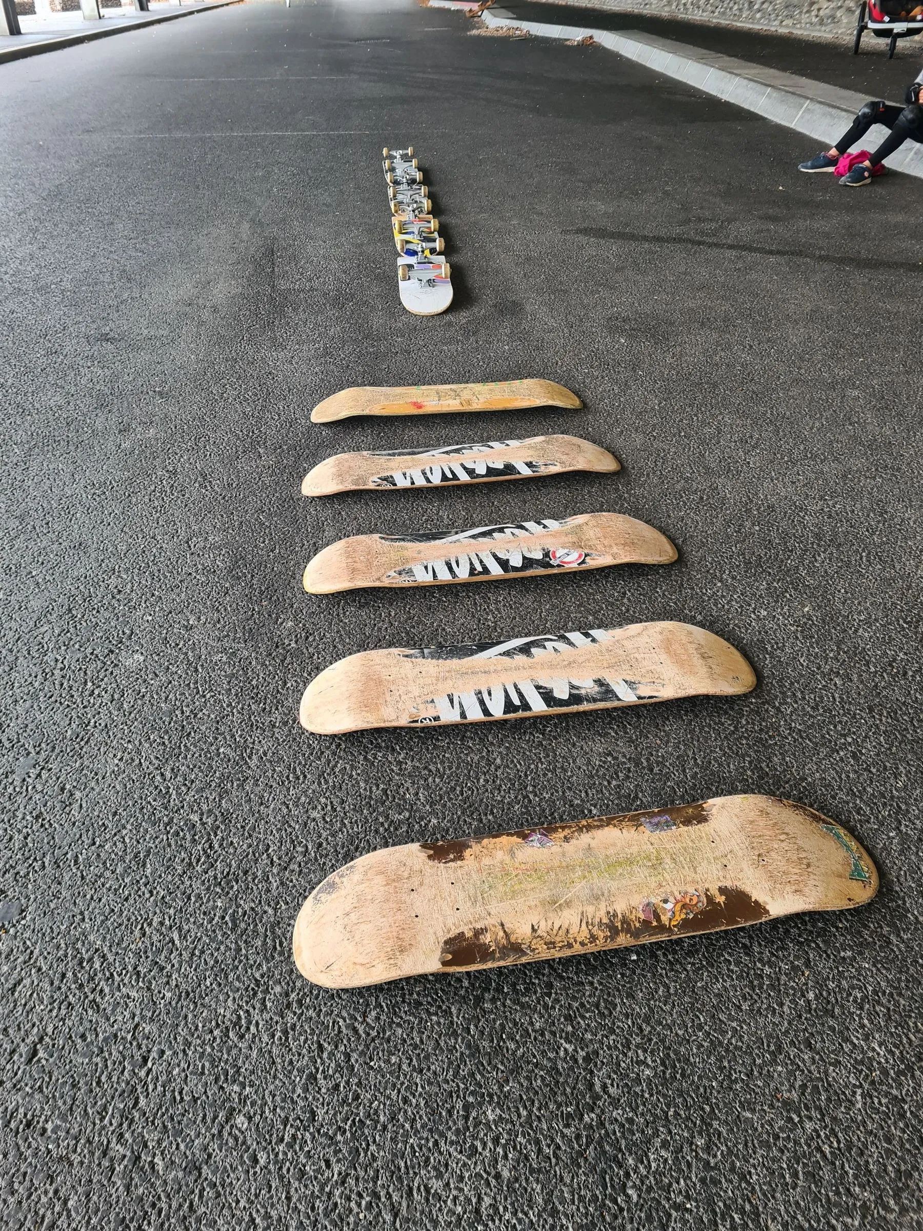 Atelier technique en cours sur le skatepark